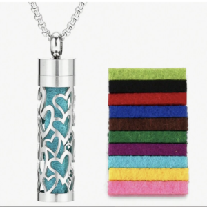 Aromatherapy Necklace (Hearts)