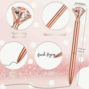 Rose Gold Crystal Pen